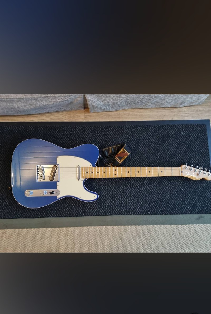 Fender Ultra Telecaster after fret level, crown and polish