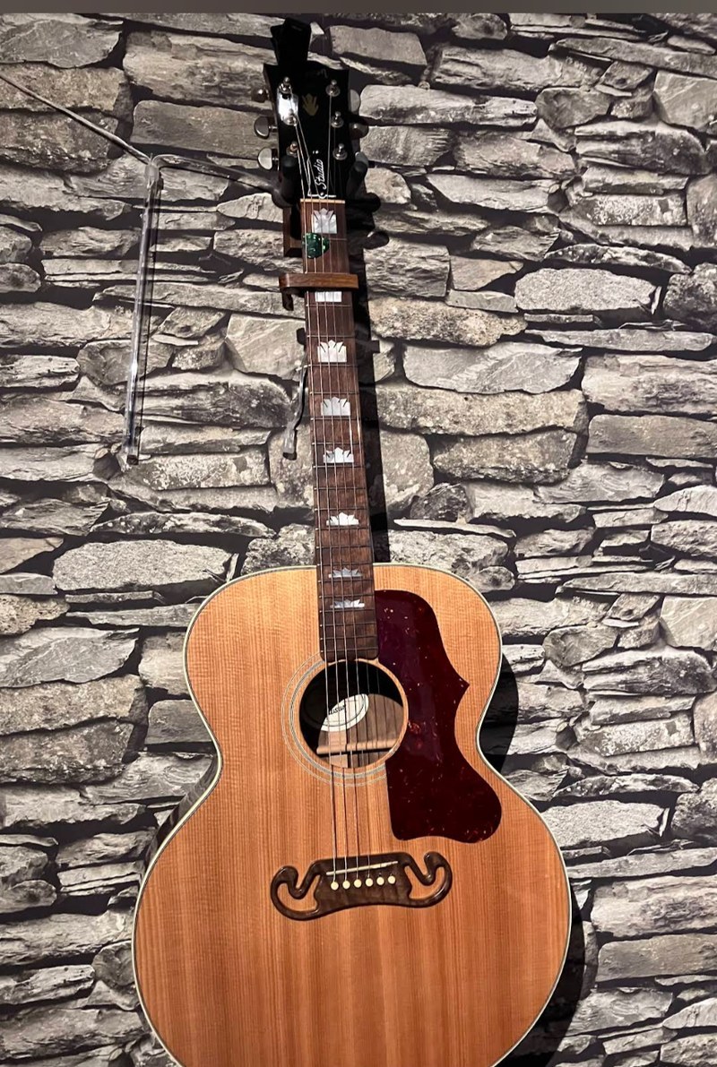 Gibson J200 Studio Acoustic after repair and setup